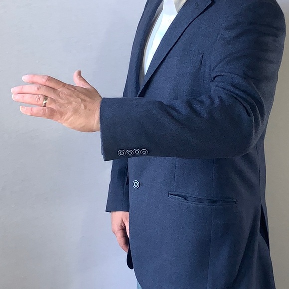 VTG 1960’s Union Made Navy Blue Sport Coat USA - Picture 6 of 15